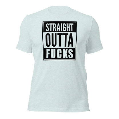 Straight Outta Fucks Parody Rap T-Shirt - Inken Image