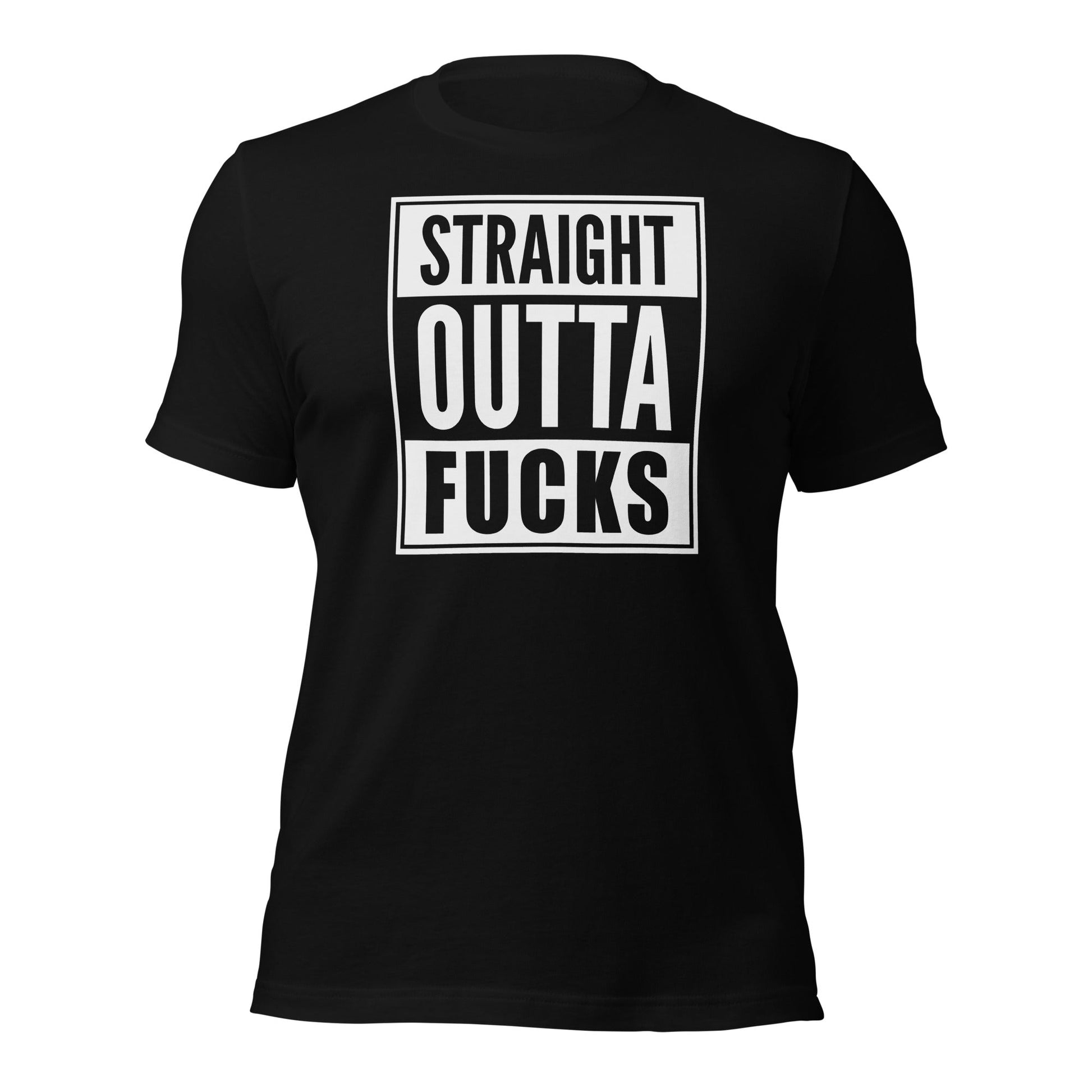 Straight Outta Fucks Parody Rap T-Shirt - Inken Image