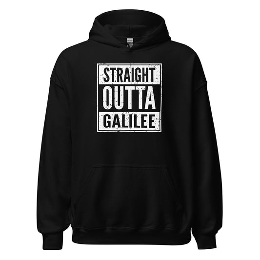 Straight Outta Galilee Christian Rap Parody Hoodie - Inken Image