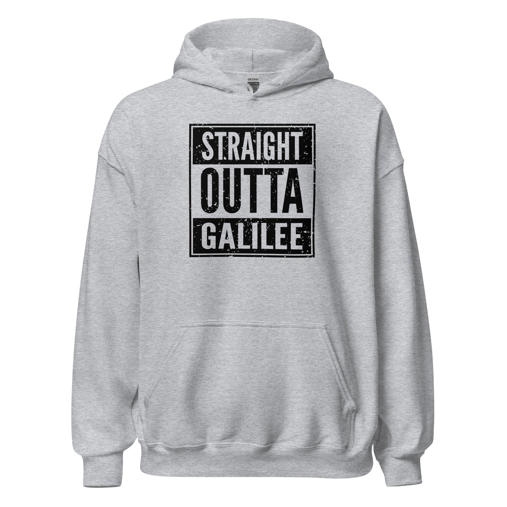 Straight Outta Galilee Christian Rap Parody Hoodie - Inken Image