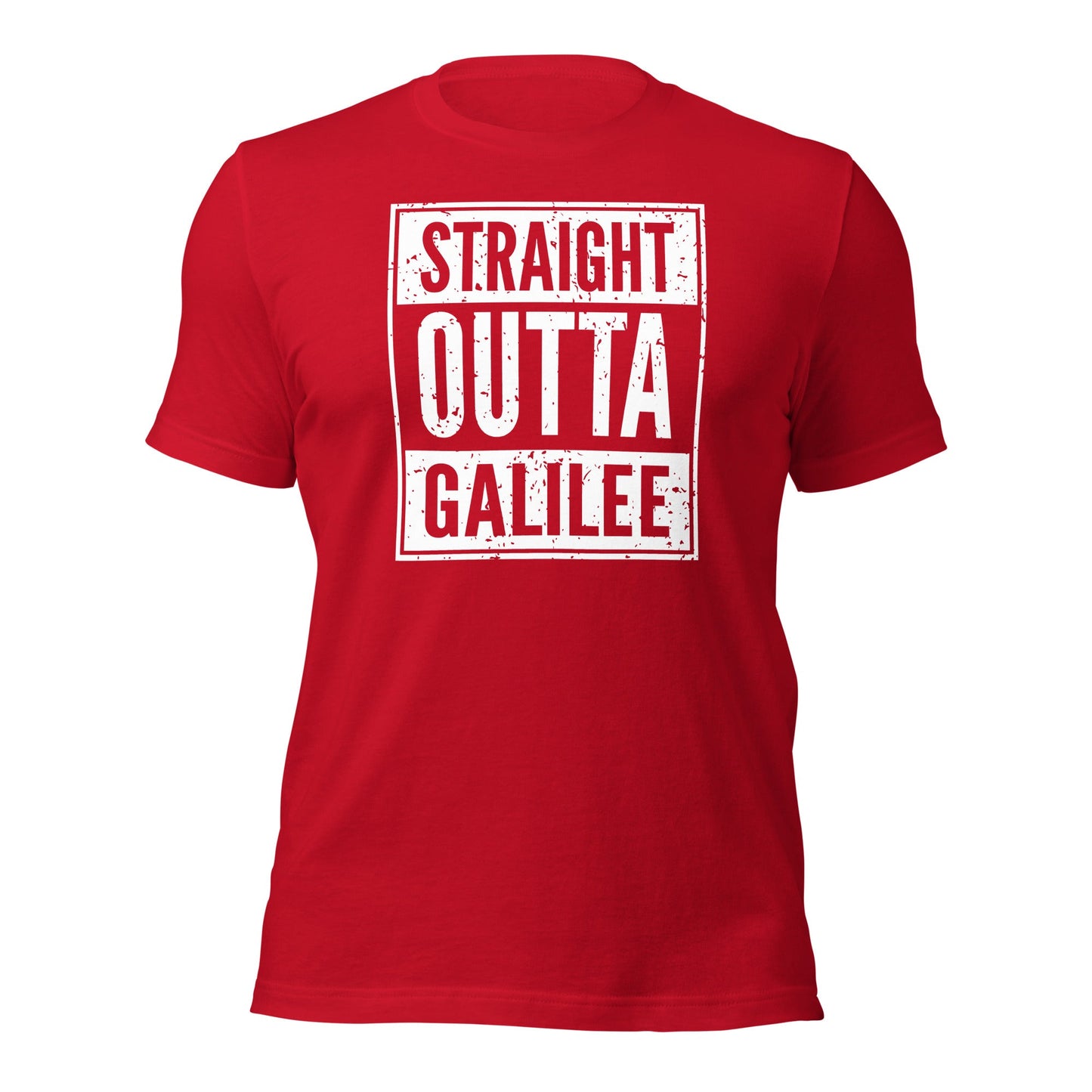 Straight Outta Galilee Christian Rap Parody T-Shirt - Inken Image