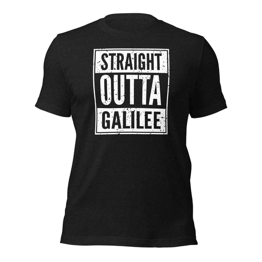 Straight Outta Galilee Christian Rap Parody T-Shirt - Inken Image