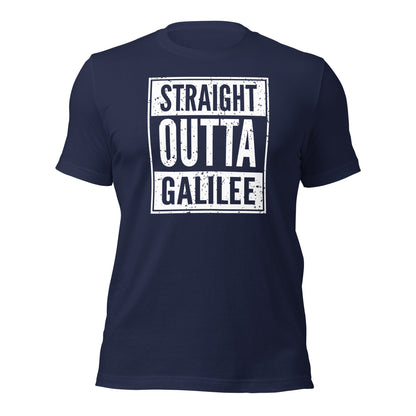 Straight Outta Galilee Christian Rap Parody T-Shirt - Inken Image