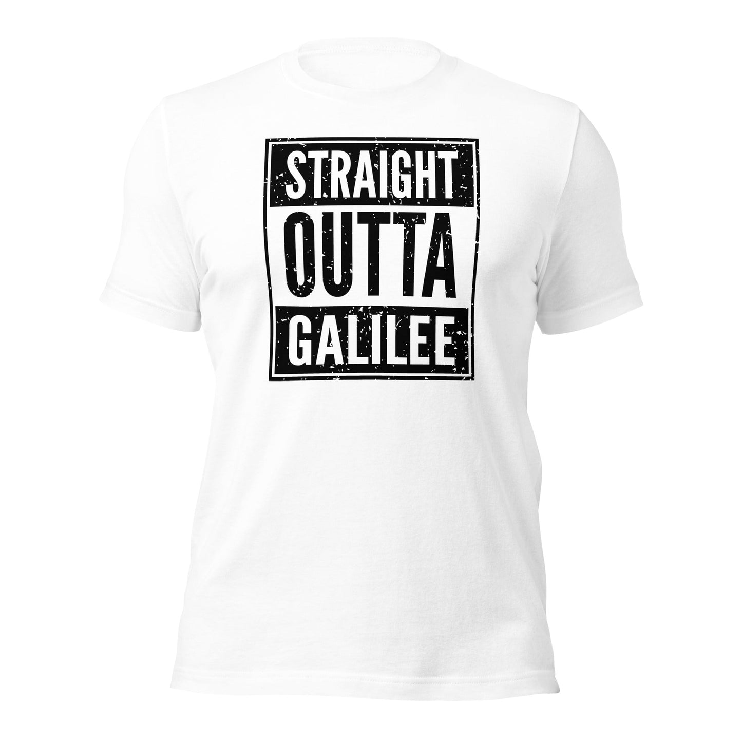 Straight Outta Galilee Christian Rap Parody T-Shirt - Inken Image