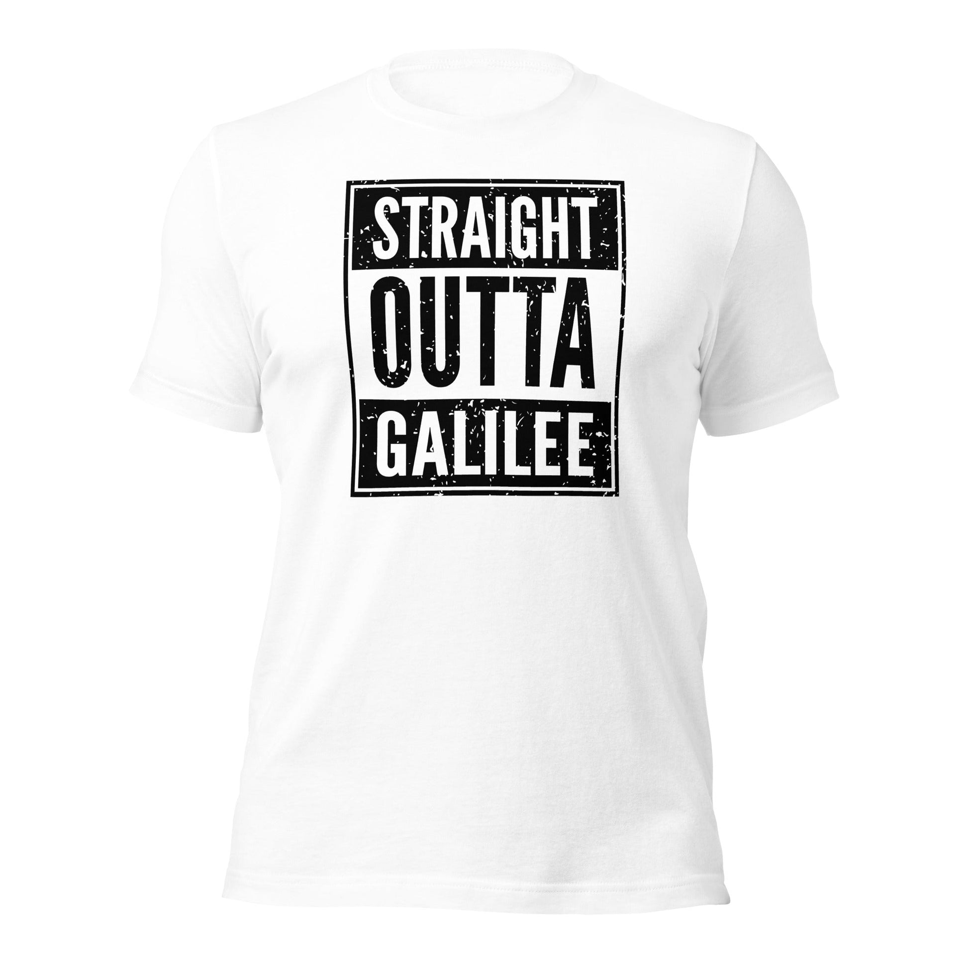Straight Outta Galilee Christian Rap Parody T-Shirt - Inken Image
