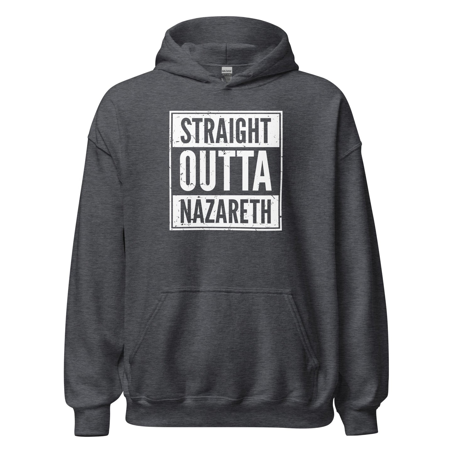 Straight Outta Nazareth Funny Christian Rap Parody Hoodie - Inken Image