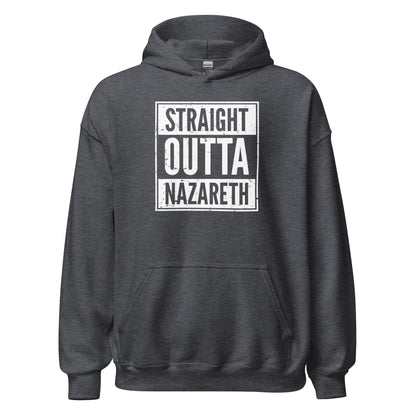 Straight Outta Nazareth Funny Christian Rap Parody Hoodie - Inken Image