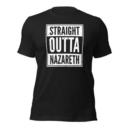 Straight Outta Nazareth Funny Christian Rap Parody T-Shirt - Inken Image