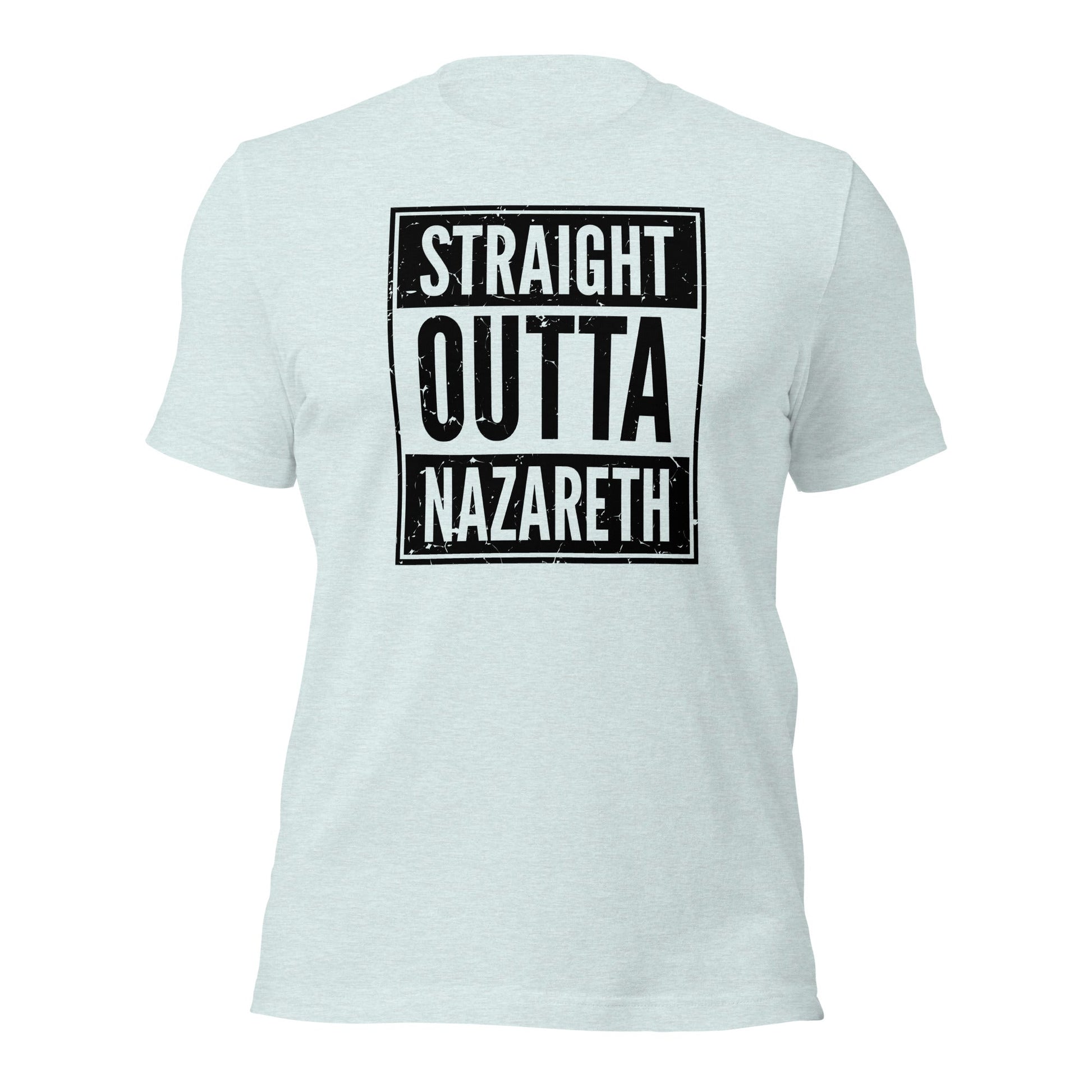 Straight Outta Nazareth Funny Christian Rap Parody T-Shirt - Inken Image