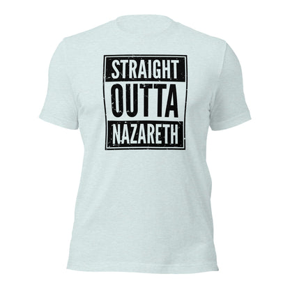 Straight Outta Nazareth Funny Christian Rap Parody T-Shirt - Inken Image