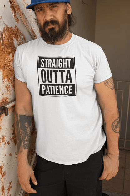 Straight Outta Patience Parody Rap T-Shirt - Inken Image