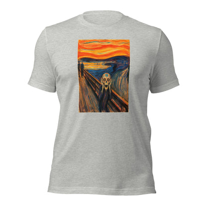 Sugar Skull The Scream Shirt Dia De Los Muertos Expressionist Parody Tee - Inken Image