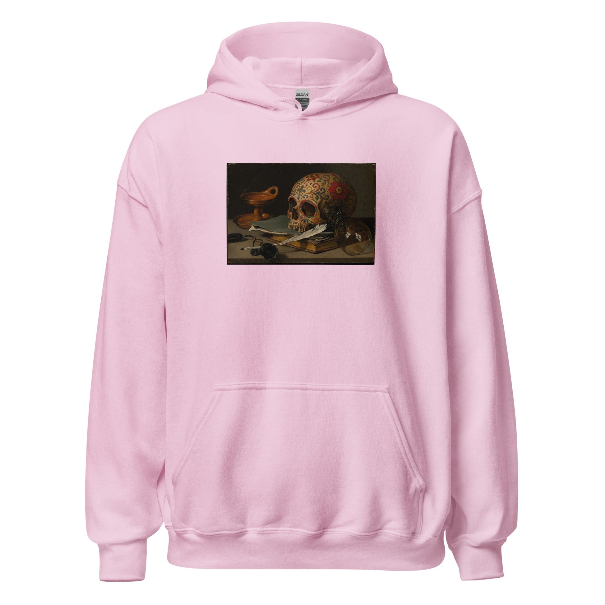 Sugar Skull Vanitas Still Life Hoodie Pieter Claesz Dia De Los Muertos Sweatshirt - Inken Image