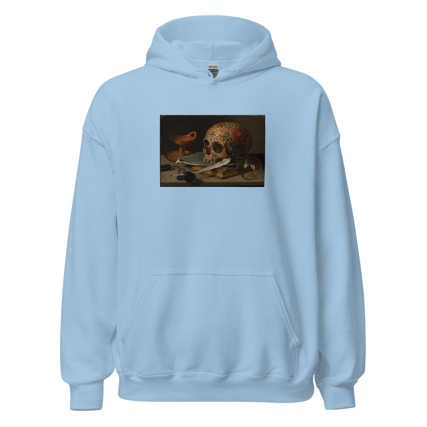 Sugar Skull Vanitas Still Life Hoodie Pieter Claesz Dia De Los Muertos Sweatshirt - Inken Image