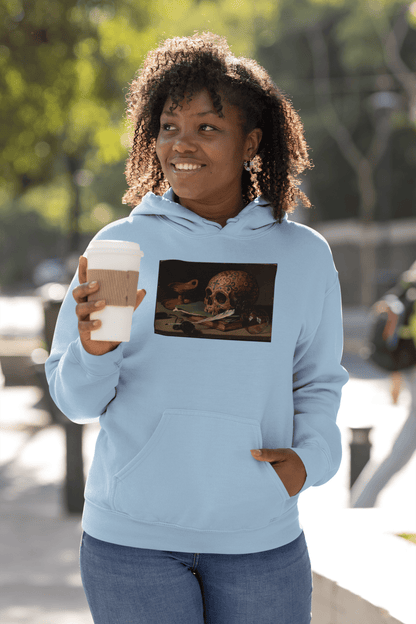 Sugar Skull Vanitas Still Life Hoodie Pieter Claesz Dia De Los Muertos Sweatshirt - Inken Image