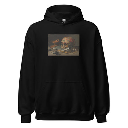 Sugar Skull Vanitas Still Life Hoodie Pieter Claesz Dia De Los Muertos Sweatshirt - Inken Image