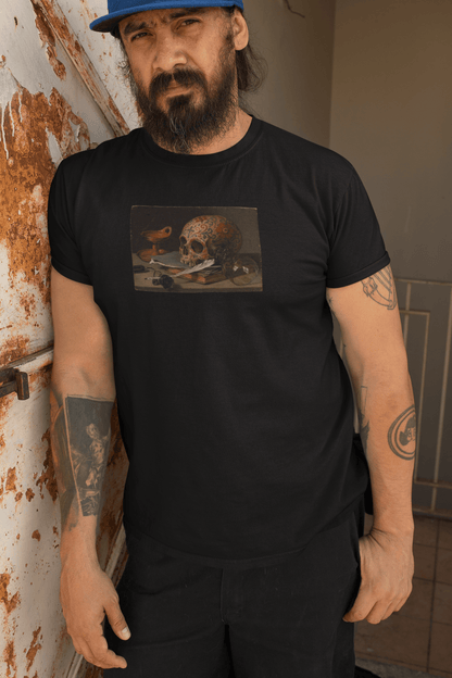 Sugar Skull Vanitas Still Life Shirt Pieter Claesz Dia De Los Muertos Tee - Inken Image