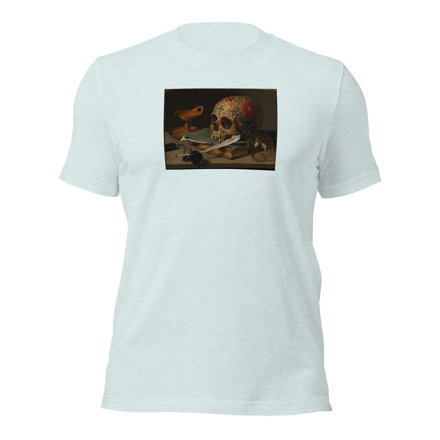 Sugar Skull Vanitas Still Life Shirt Pieter Claesz Dia De Los Muertos Tee - Inken Image