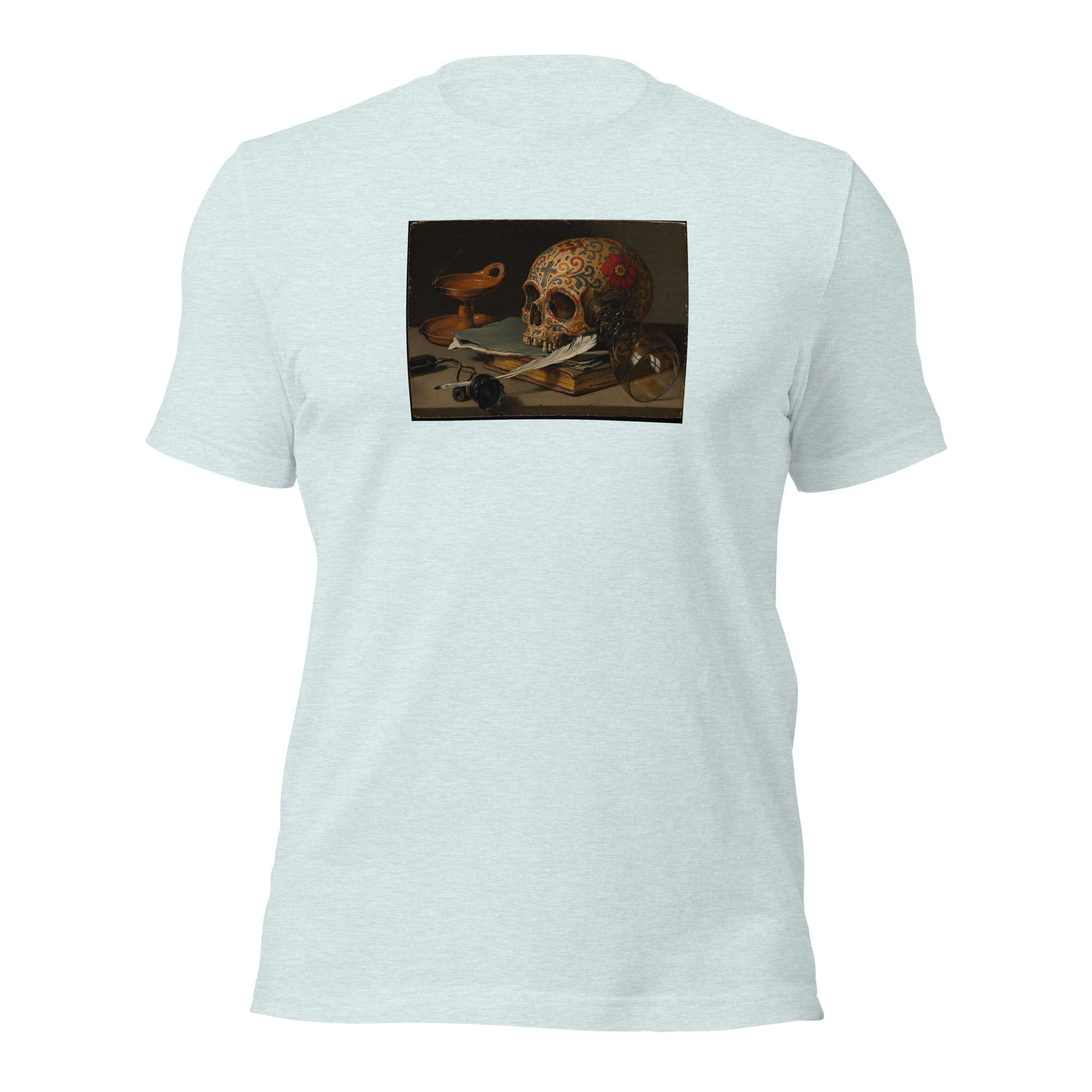 Sugar Skull Vanitas Still Life Shirt Pieter Claesz Dia De Los Muertos Tee - Inken Image