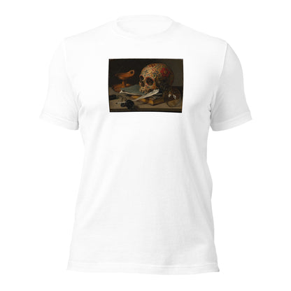 Sugar Skull Vanitas Still Life Shirt Pieter Claesz Dia De Los Muertos Tee - Inken Image