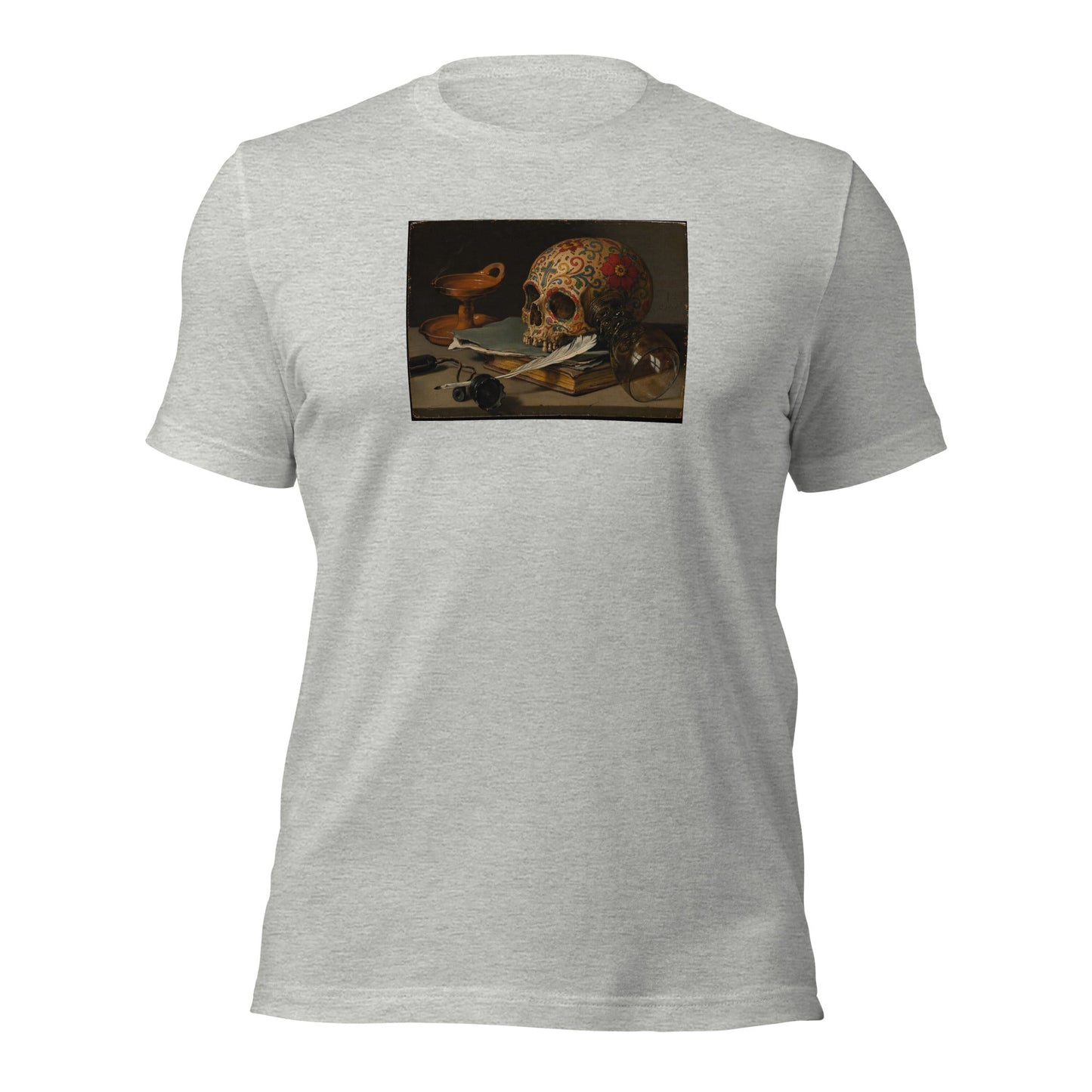 Sugar Skull Vanitas Still Life Shirt Pieter Claesz Dia De Los Muertos Tee - Inken Image