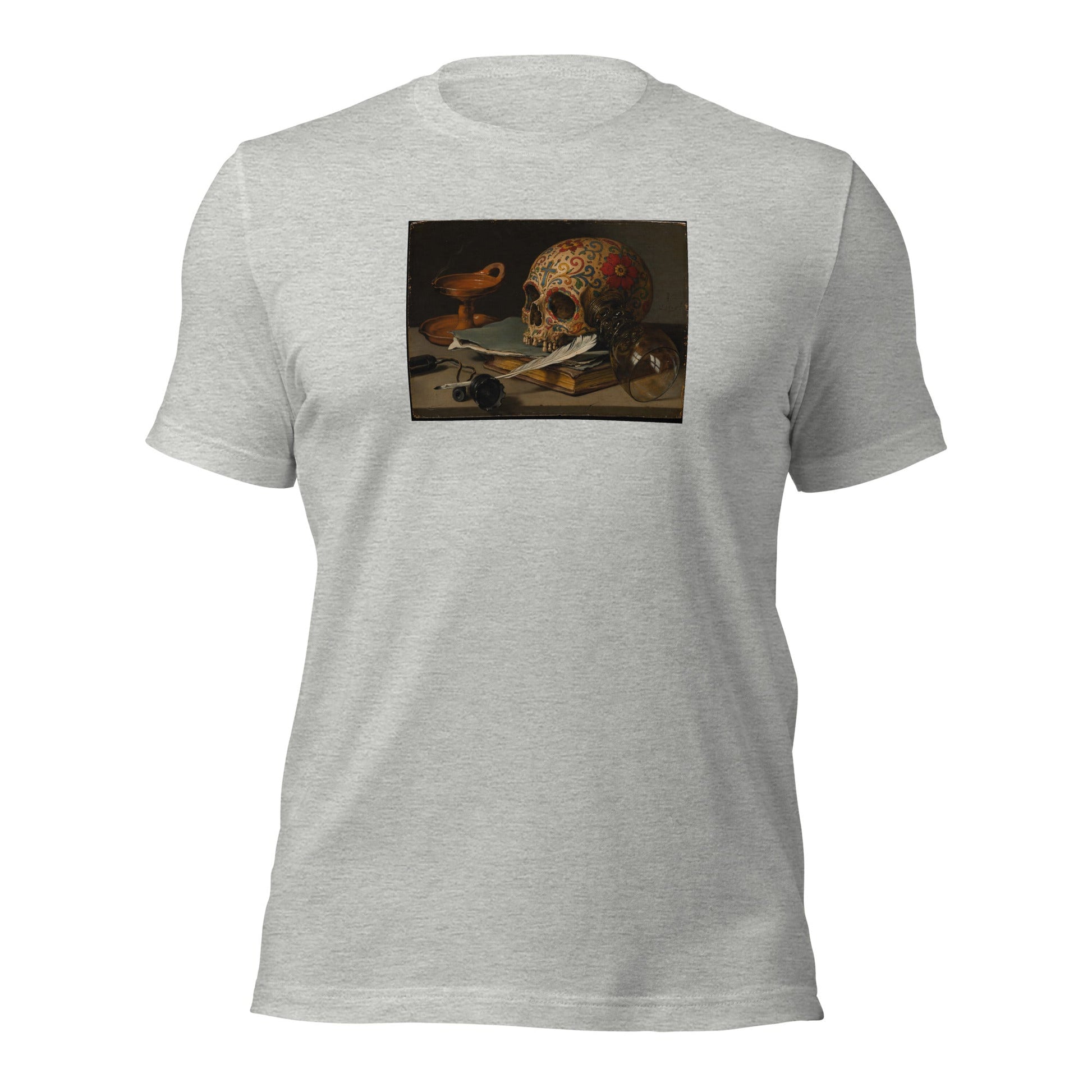 Sugar Skull Vanitas Still Life Shirt Pieter Claesz Dia De Los Muertos Tee - Inken Image