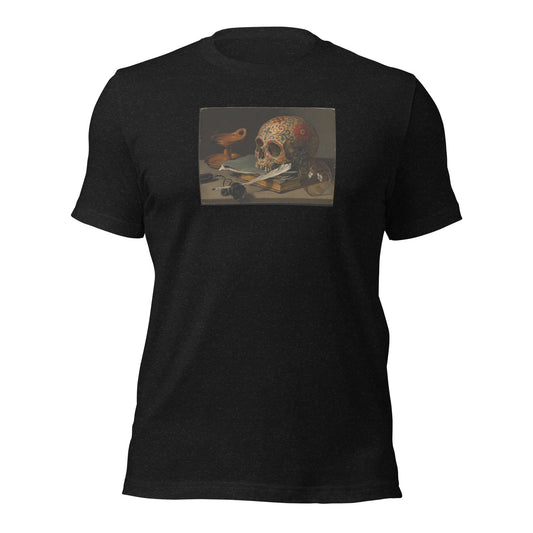 Sugar Skull Vanitas Still Life Shirt Pieter Claesz Dia De Los Muertos Tee - Inken Image