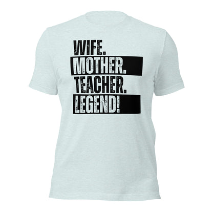 Teacher Mom Shirt Funny Educator Wife Tee - Inken Image