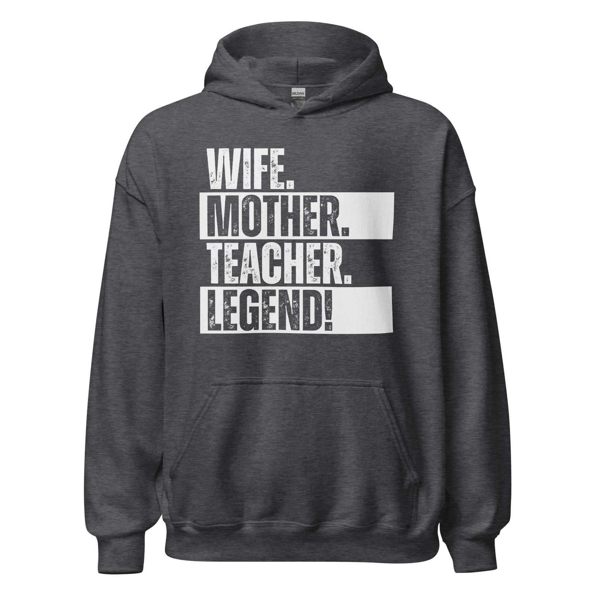 Teacher Mom Sweatshirt Funny Educator Wife Hoodie - Inken Image