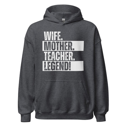 Teacher Mom Sweatshirt Funny Educator Wife Hoodie - Inken Image