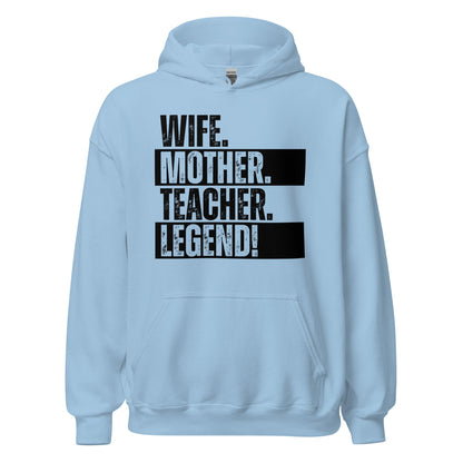Teacher Mom Sweatshirt Funny Educator Wife Hoodie - Inken Image