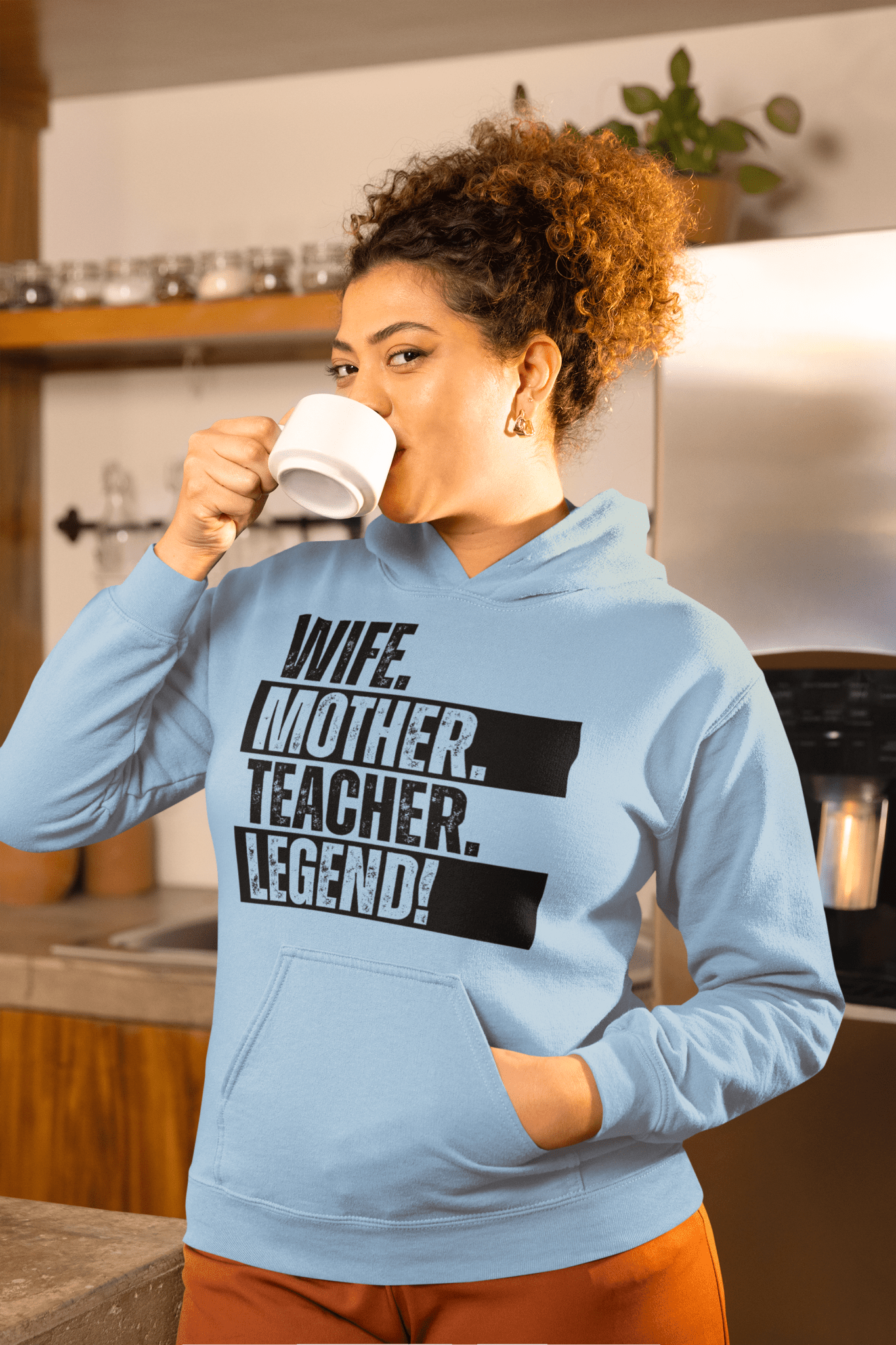 Teacher Mom Sweatshirt Funny Educator Wife Hoodie - Inken Image