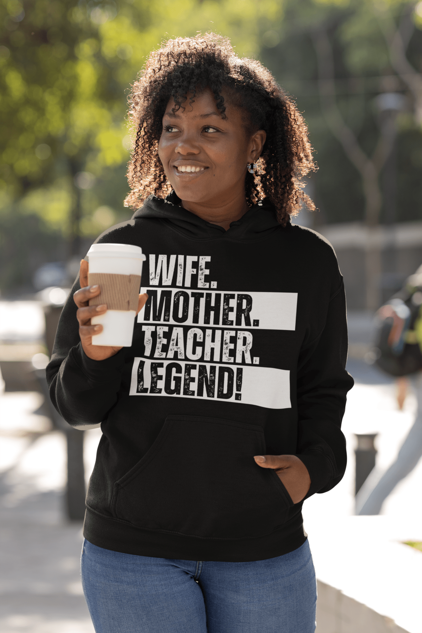 Teacher Mom Sweatshirt Funny Educator Wife Hoodie - Inken Image