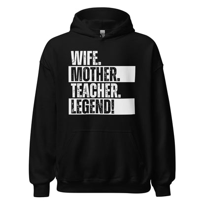 Teacher Mom Sweatshirt Funny Educator Wife Hoodie - Inken Image