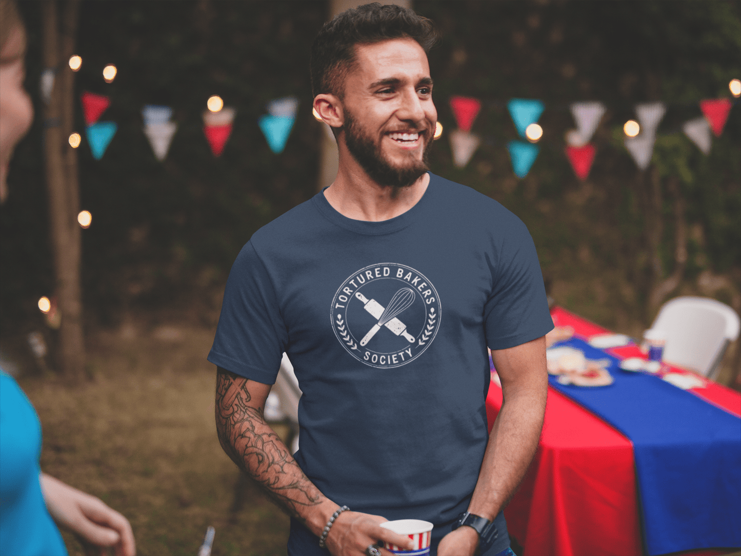 Tortured Bakers Society Shirt Kitchen Humor Graphic Tee - Inken Image