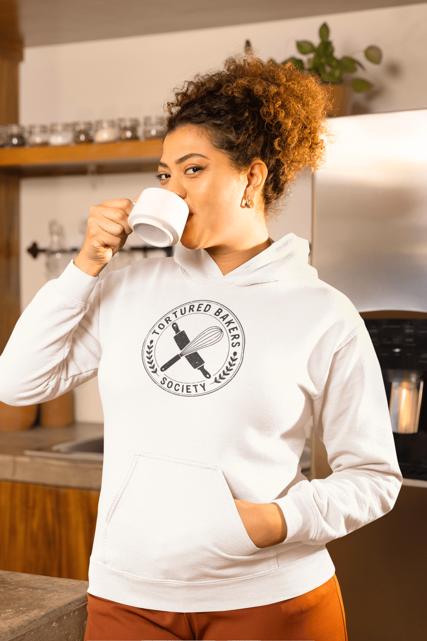 Tortured Bakers Society Sweatshirt Kitchen Humor Graphic Hoodie - Inken Image