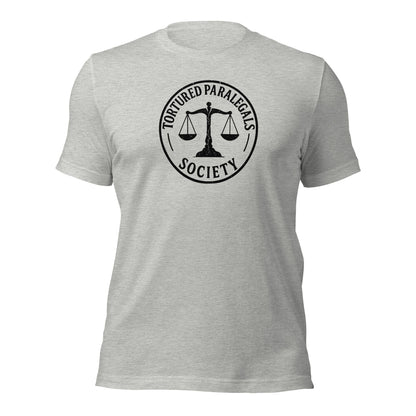 Tortured Paralegals Society Shirt Legal Humor Graphic Tee - Inken Image