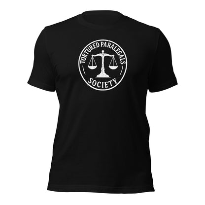 Tortured Paralegals Society Shirt Legal Humor Graphic Tee - Inken Image