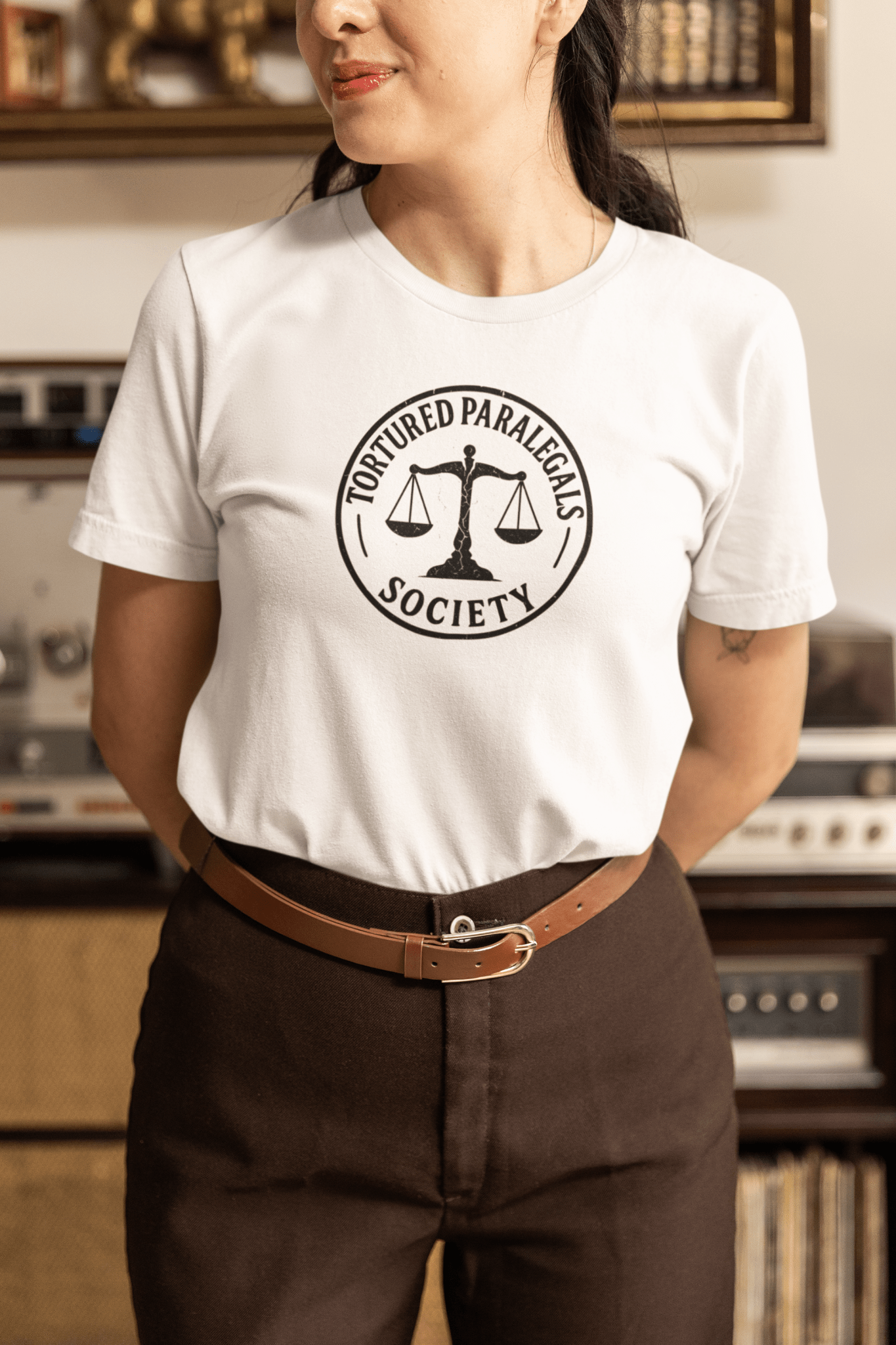 Tortured Paralegals Society Shirt Legal Humor Graphic Tee - Inken Image