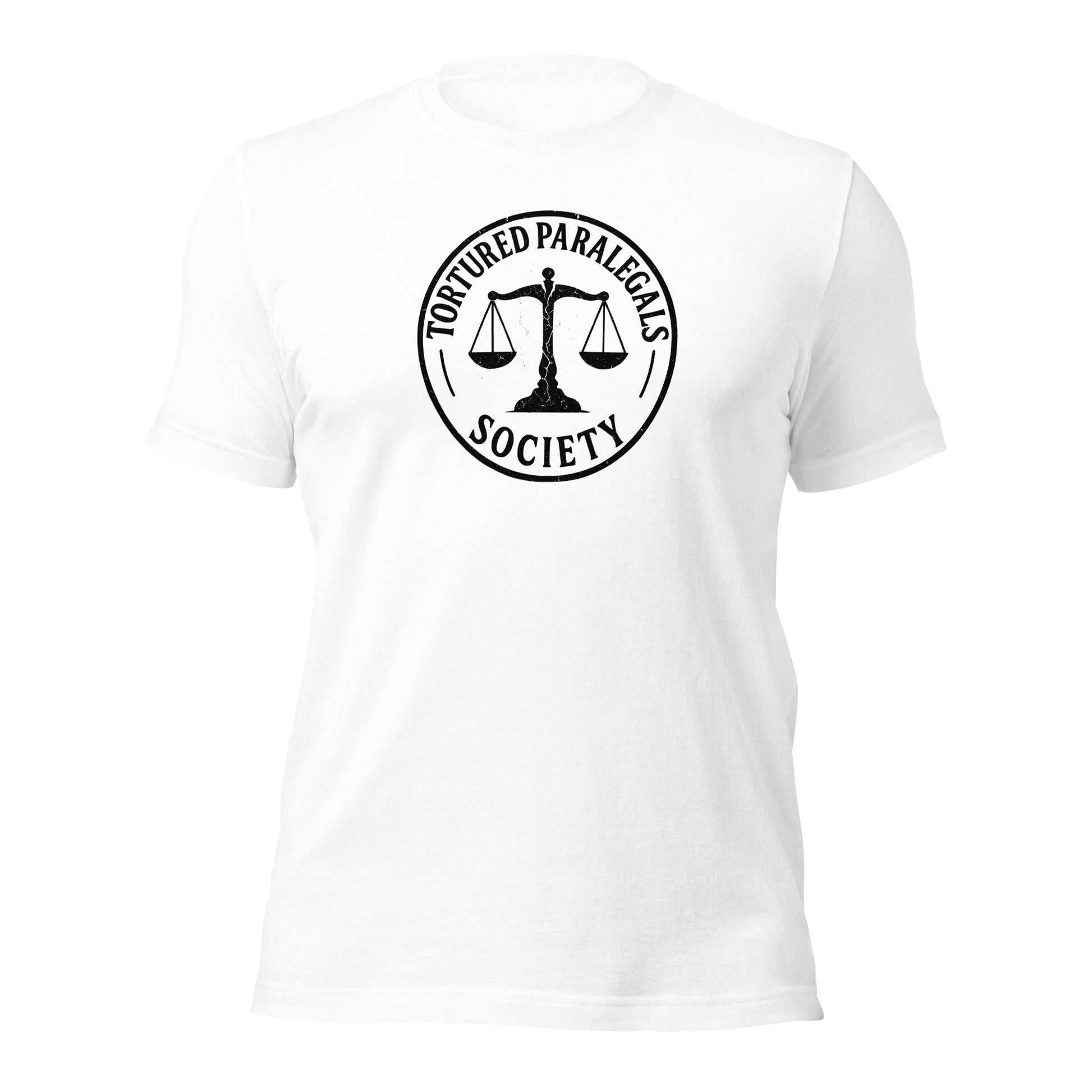 Tortured Paralegals Society Shirt Legal Humor Graphic Tee - Inken Image