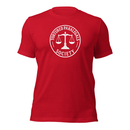 Tortured Paralegals Society Shirt Legal Humor Graphic Tee - Inken Image