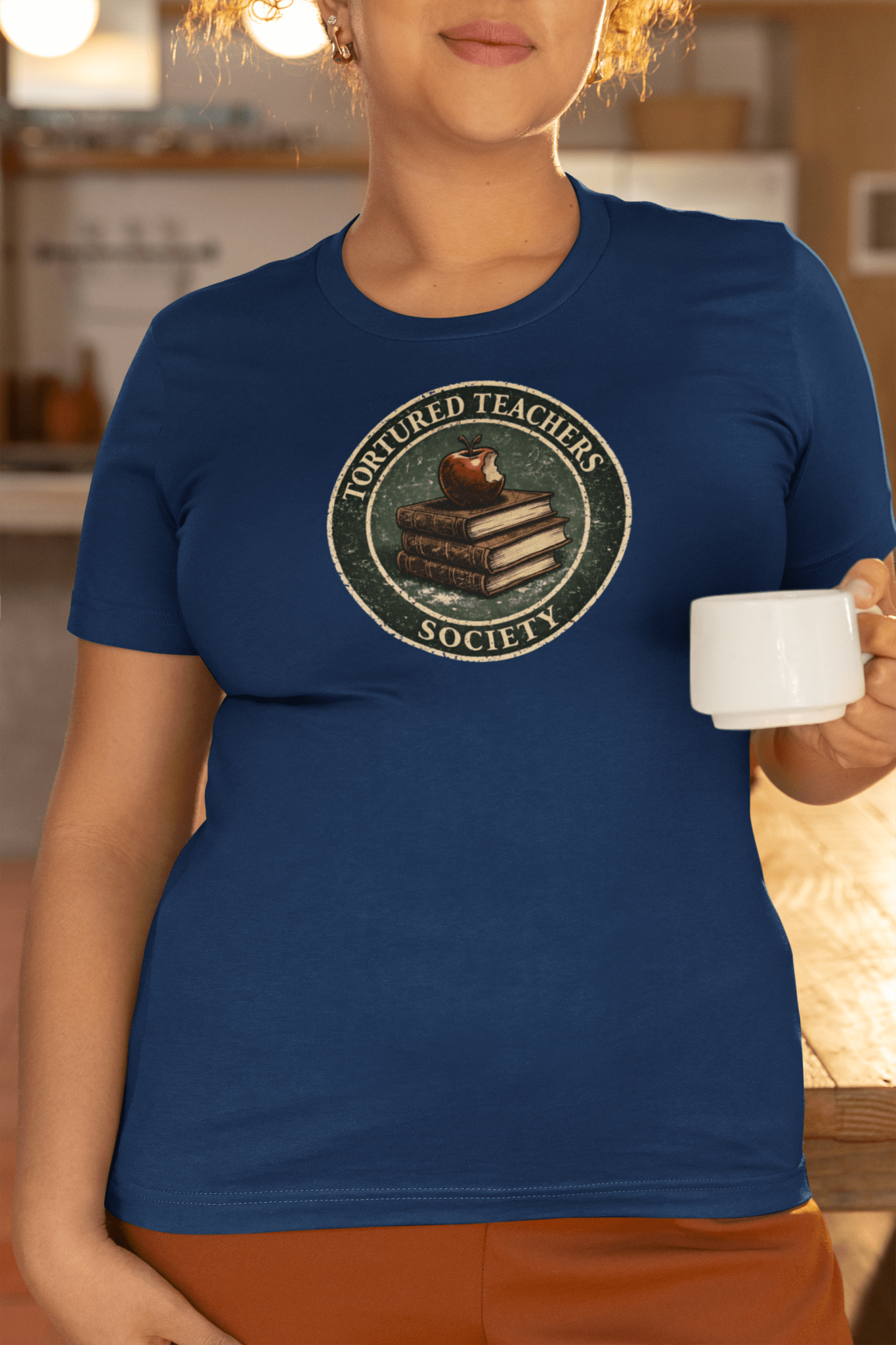 Tortured Teachers Society Shirt Classroom Humor Graphic Tee - Inken Image