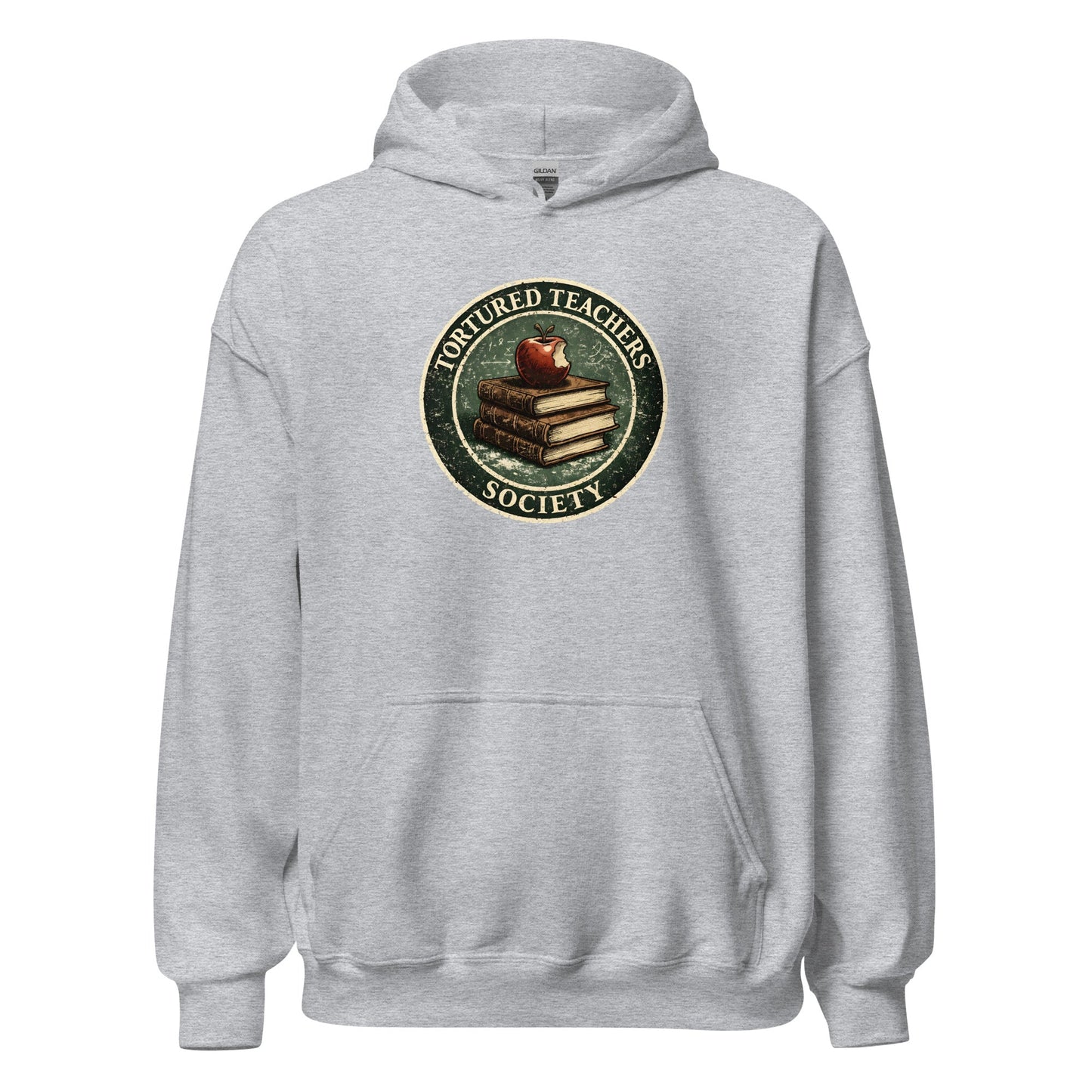 Tortured Teachers Society Sweatshirt Classroom Humor Graphic Hoodie - Inken Image