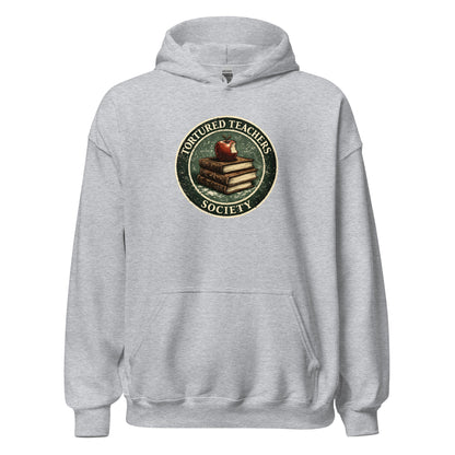 Tortured Teachers Society Sweatshirt Classroom Humor Graphic Hoodie - Inken Image