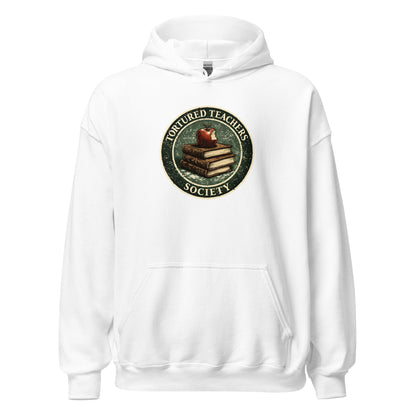Tortured Teachers Society Sweatshirt Classroom Humor Graphic Hoodie - Inken Image