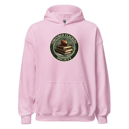 Tortured Teachers Society Sweatshirt Classroom Humor Graphic Hoodie - Inken Image