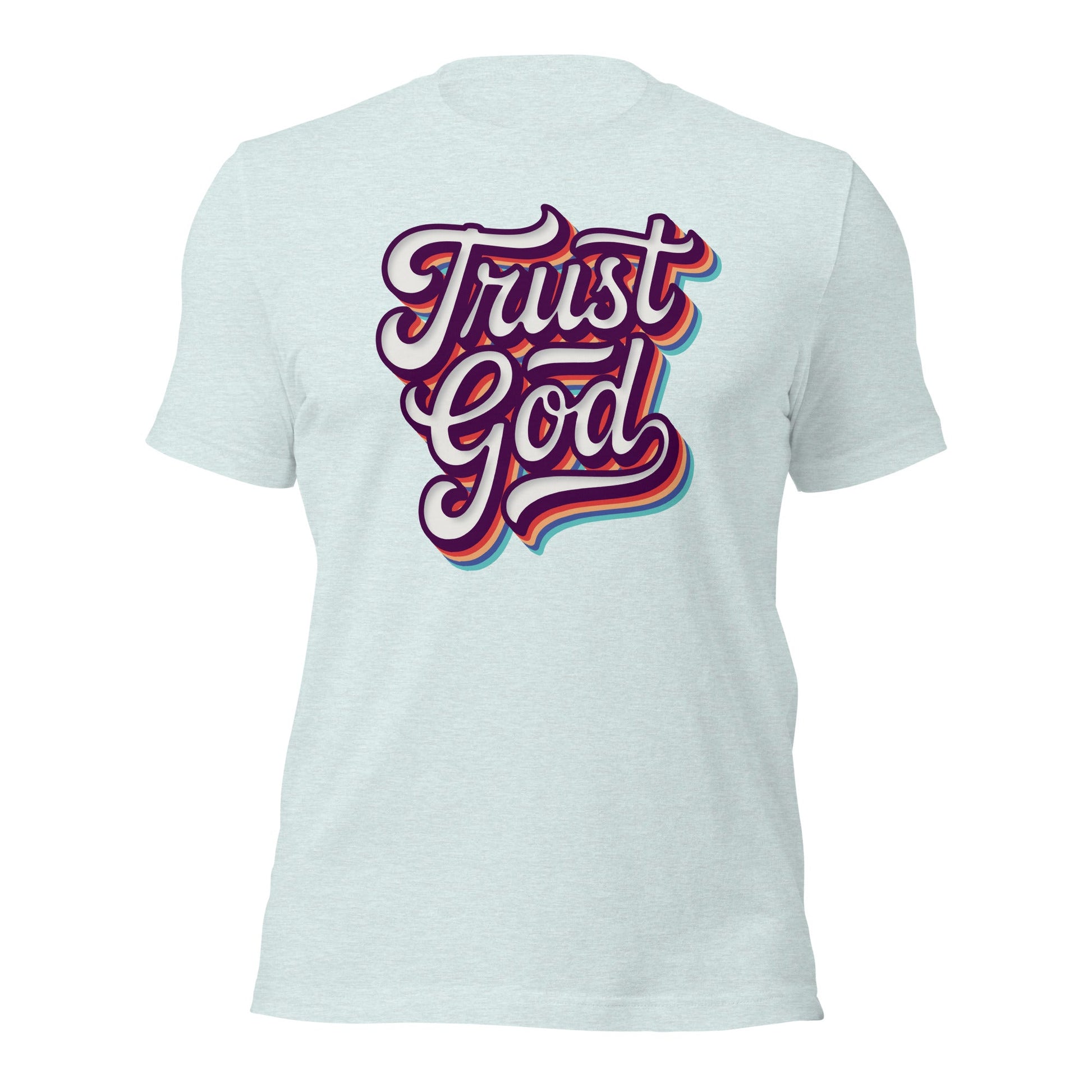 Trust God Retro Typography T-Shirt - Inken Image