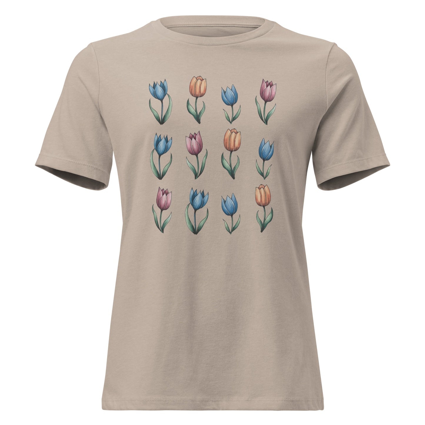 Tulip Grid Graphic T-Shirt - Inken Image