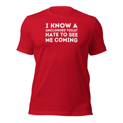 Unclogged Funny Plumber Parody Shirt Vintage Pipe Wrench Graphic Humor T-shirt - Inken Image
