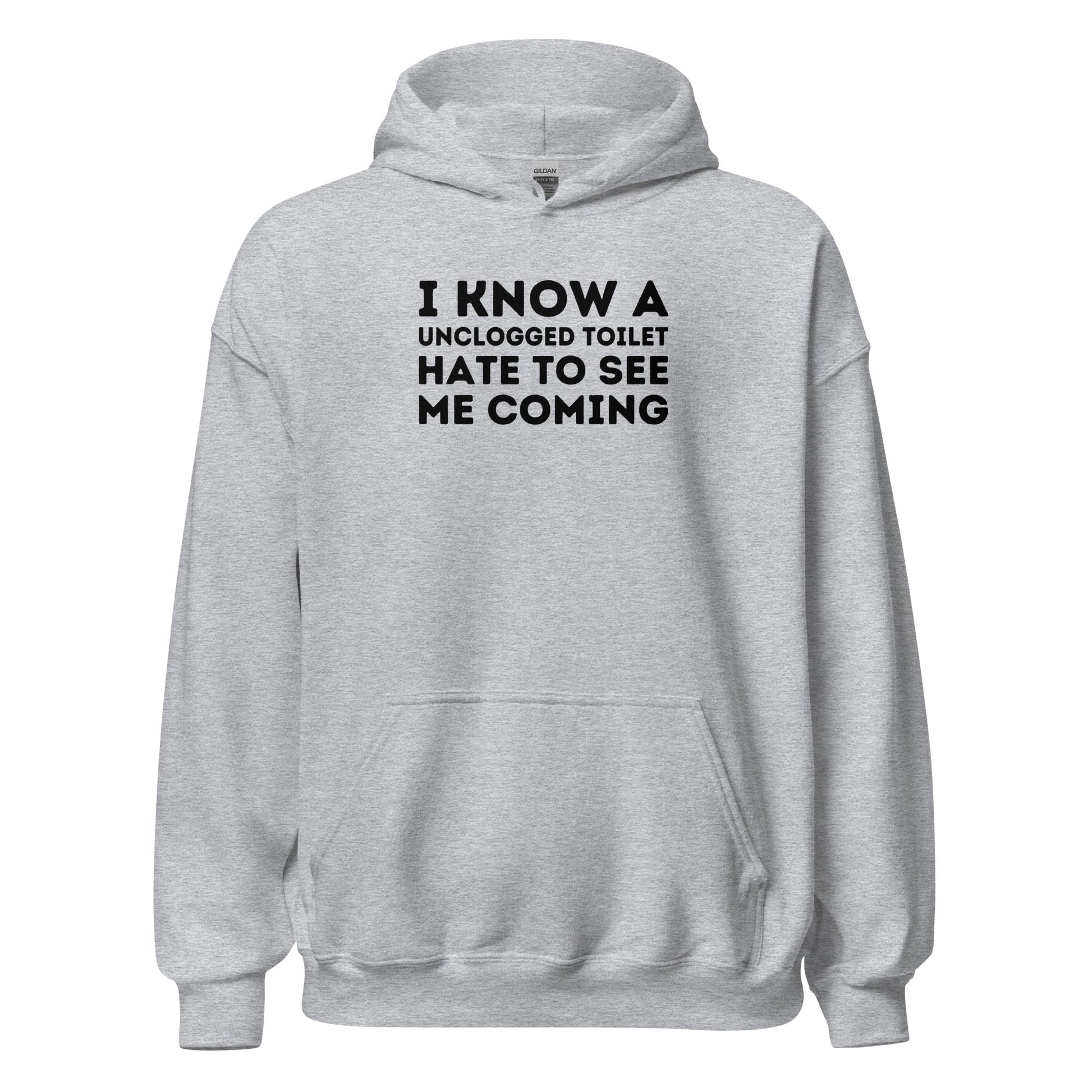 Unclogged Funny Plumber Parody Vintage Pipe Wrench Graphic Humor Hoodie - Inken Image